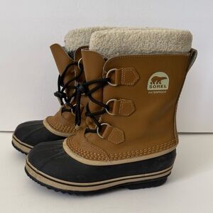 Sorel Youth Caribou Waterproof Youth Unisex Boots Size 4